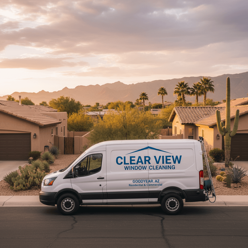 Clear View service vehicle in Goodyear neighborhood
